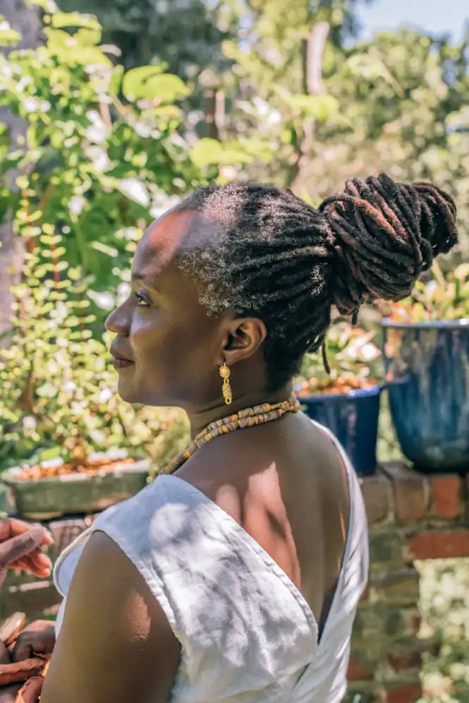 Videographer walking through the Cederberg to film nature