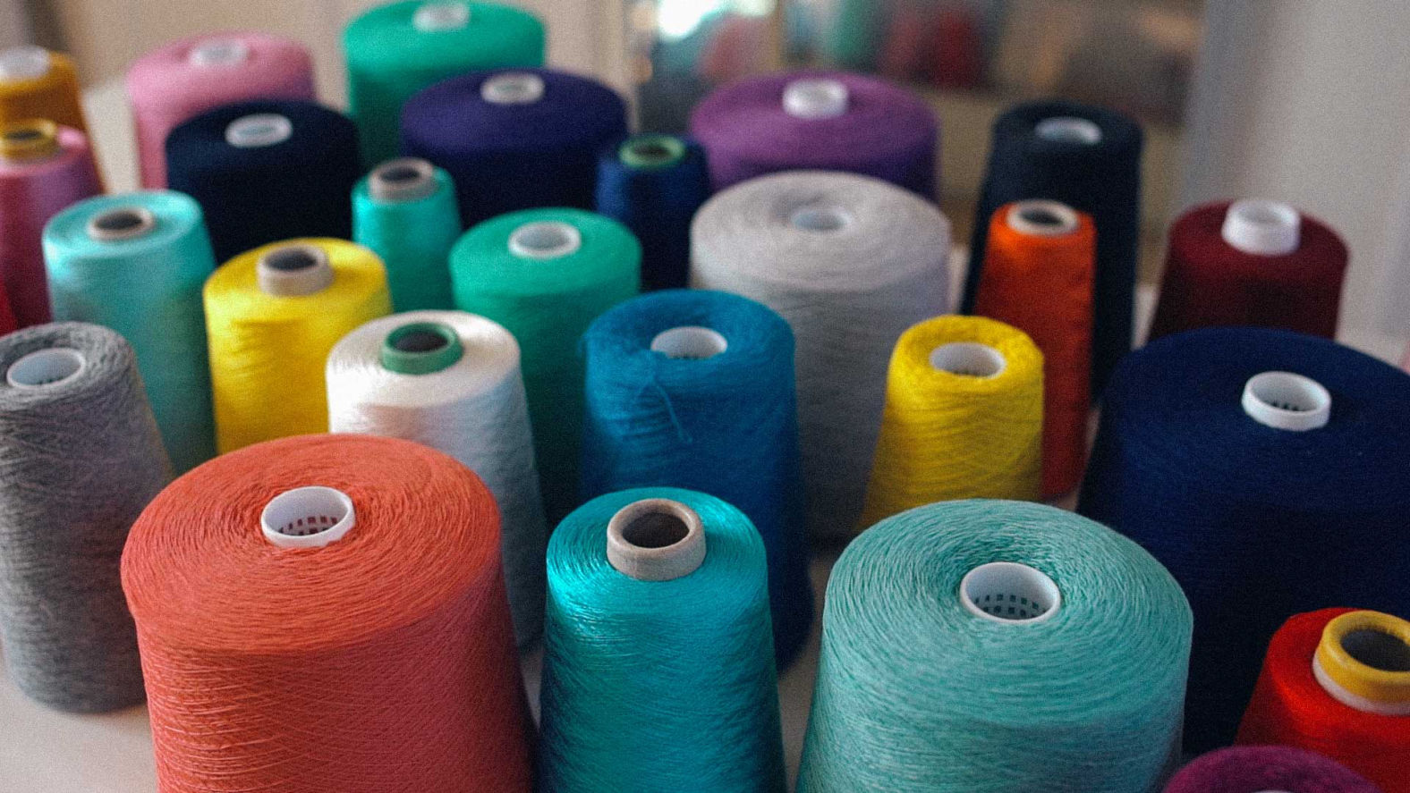 colourful wool