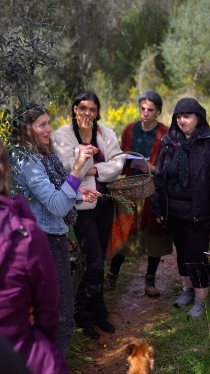 Group of people filmed outdoors during a video production in Portugal