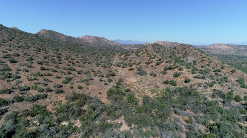 karoo landscape drone shot